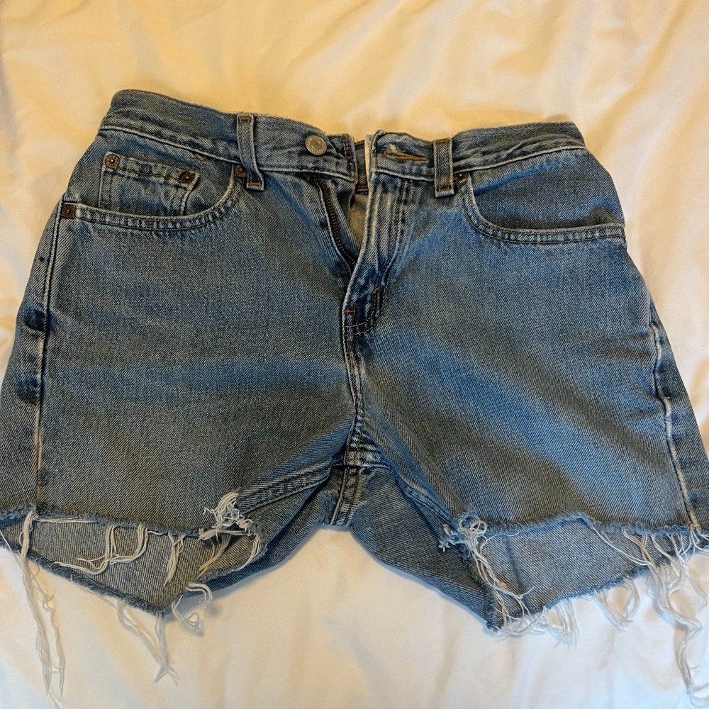 Levi 515 Denim Thrifted Cutoff